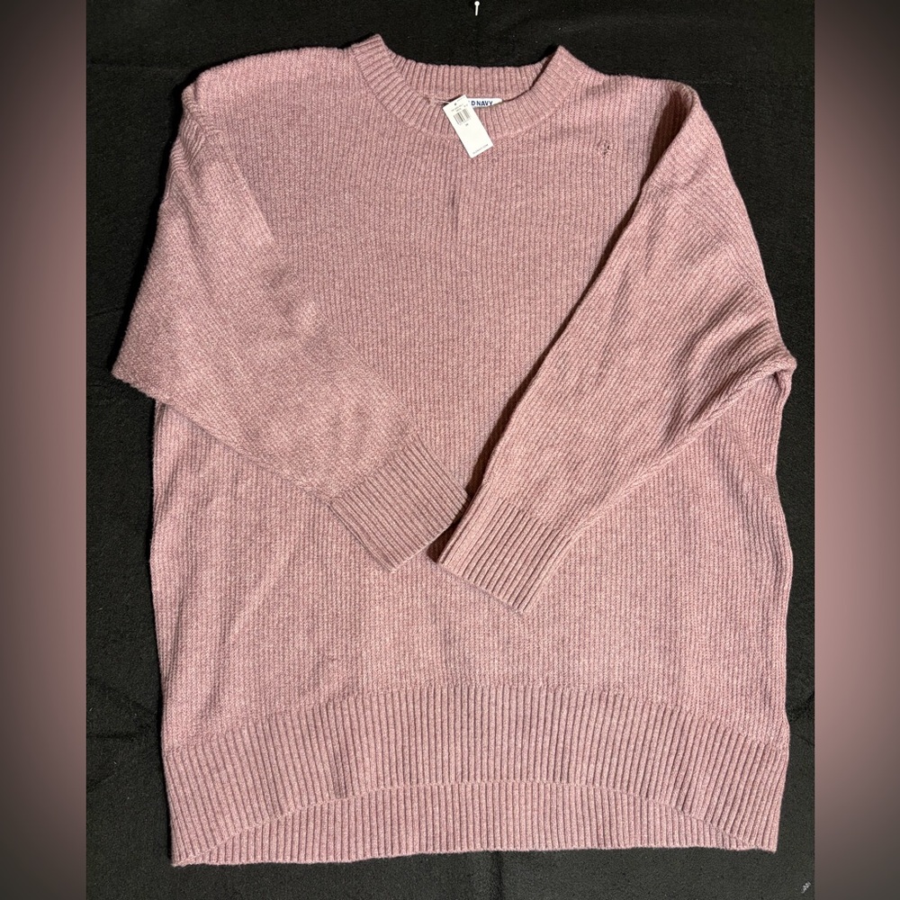 Old Navy Women's Mauve Crew Neck Sweater